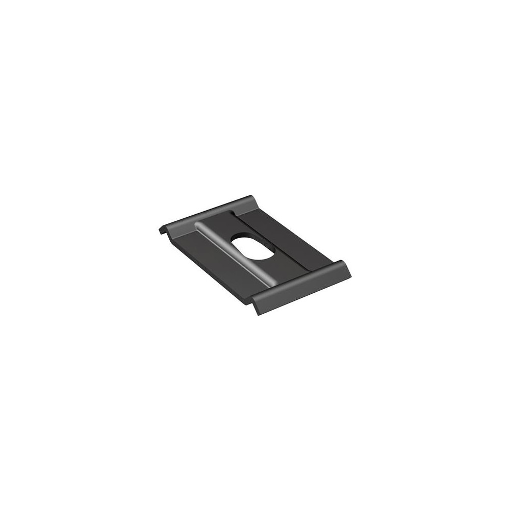Produktbild för Centrumbeslag 35 mm höjd 59 mm bredd hål Ø8,0/10,0 mm svart...