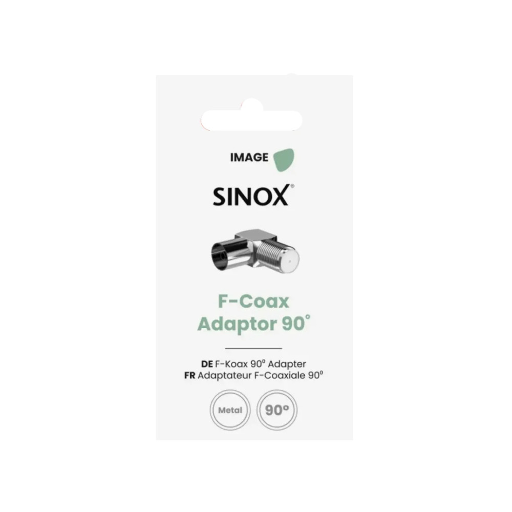 Produktbild för Sinox SOV01556, F-typ, Honkoppling, 90°, Rostfritt stål, Met...