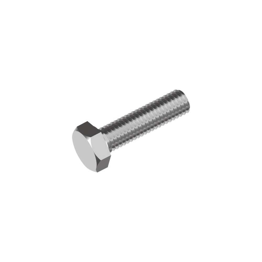 Produktbild för WASI s tibolt M12x35mm DIN 933 utan mutter rostfri A4, fullt...