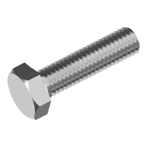 WASI WASI sexkantbult M12x80 mm DIN 933 utan mutter, rostfri A4,...