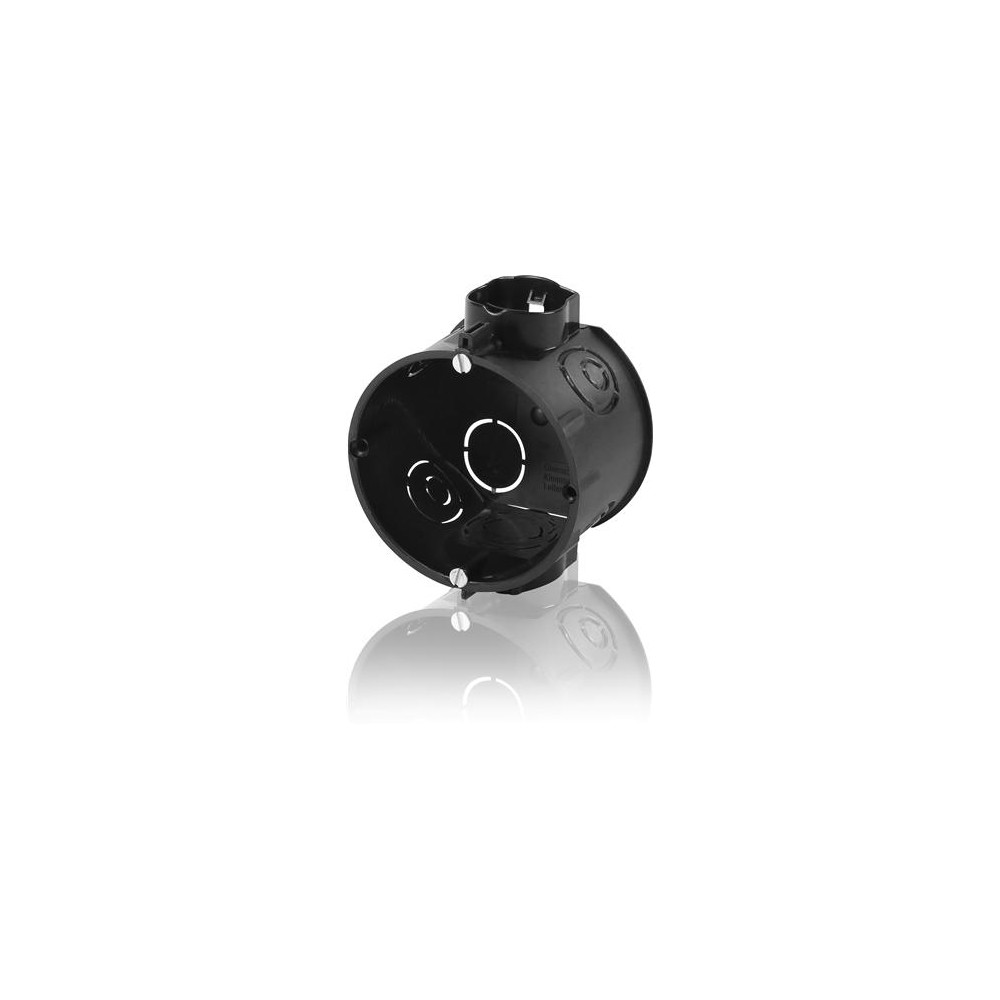 Produktbild för Infälld dosa Ø80 1 modul 45 mm djup, skruvavstånd 60 mm. Sva...