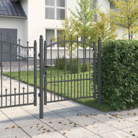 Produktbild för Stängsel Grind med Spikar EMMEN 100 x 100 cm