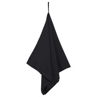 Produktbild för Sporthanddukar 2 pcs Svart 100 x 50 cm Polyester och polyamid