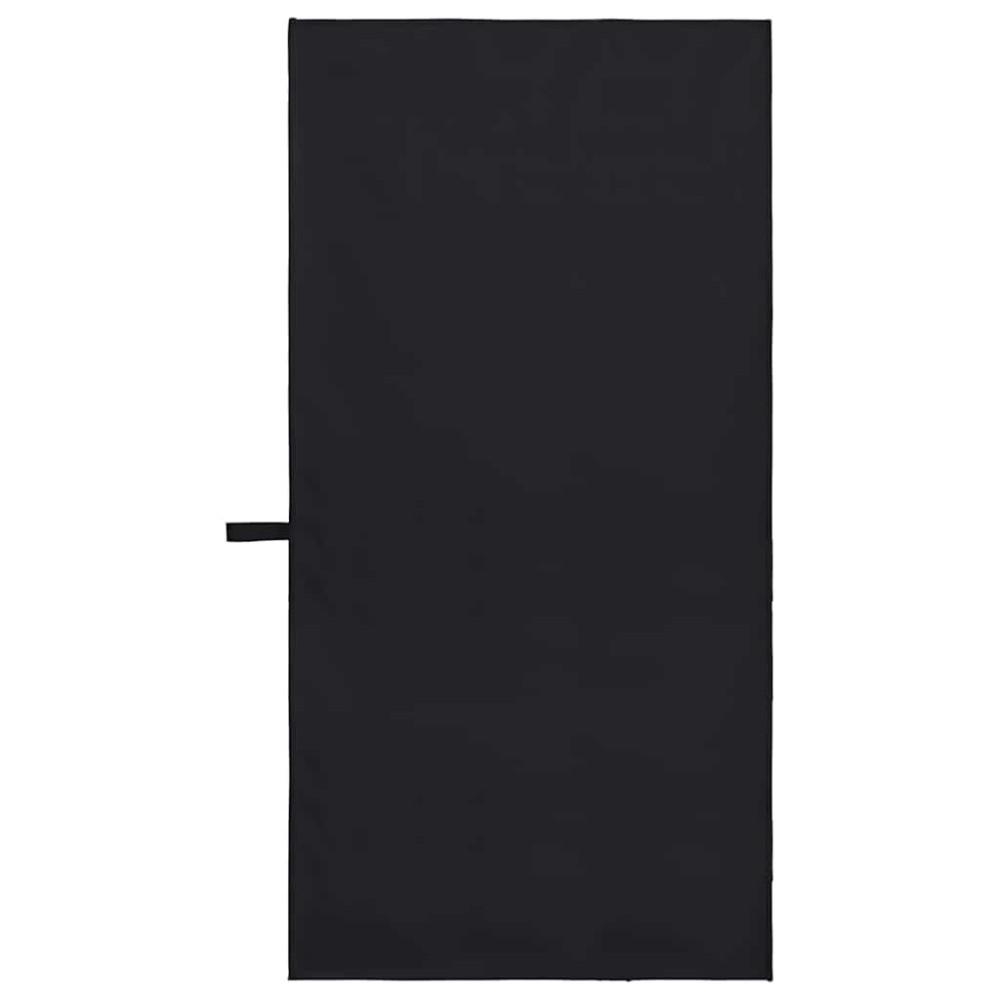 Produktbild för Sporthanddukar 2 pcs Svart 100 x 50 cm Polyester och polyamid
