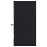 Produktbild för Sporthanddukar 2 pcs Svart 100 x 50 cm Polyester och polyamid