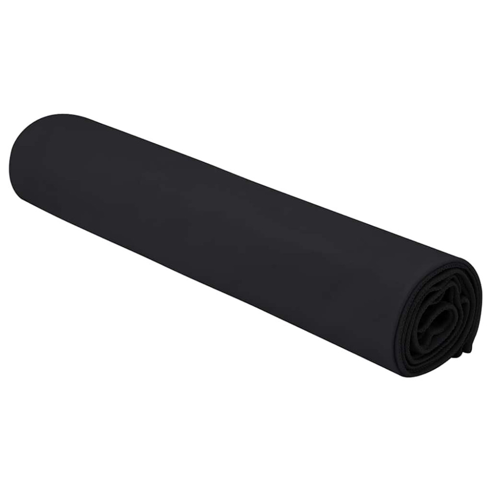 Produktbild för Sporthanddukar 2 pcs Svart 140 x 70 cm Polyester och polyamid