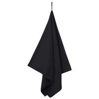 Produktbild för Sporthanddukar 2 pcs Svart 140 x 70 cm Polyester och polyamid