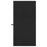 Produktbild för Sporthanddukar 2 pcs Svart 140 x 70 cm Polyester och polyamid
