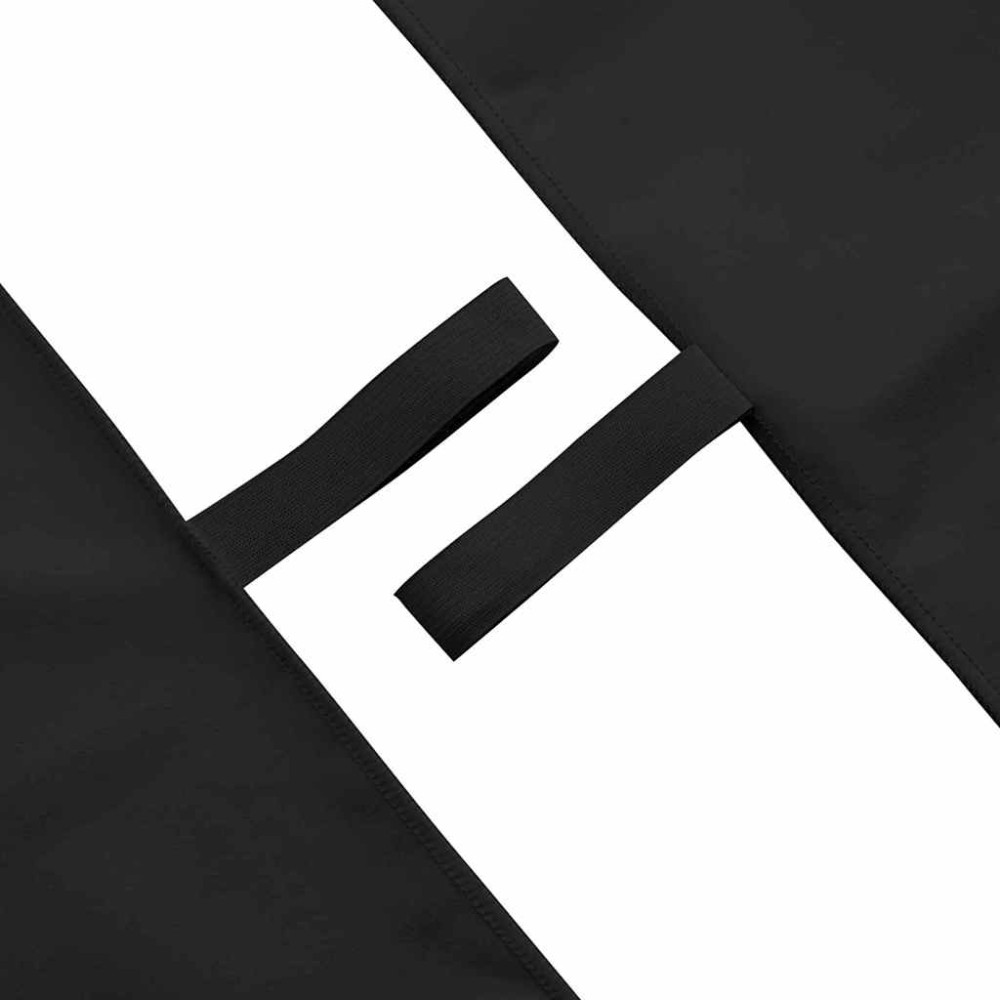 Produktbild för Sporthanddukar 2 pcs Svart 140 x 70 cm Polyester och polyamid