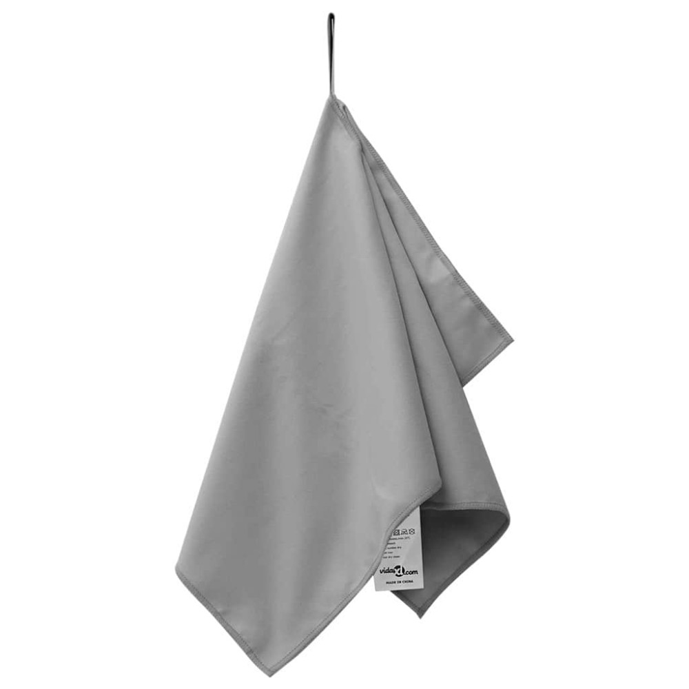 Produktbild för Sporthanddukar 2 pcs Mörkgrå 50 x 30 cm Polyester och polyamid