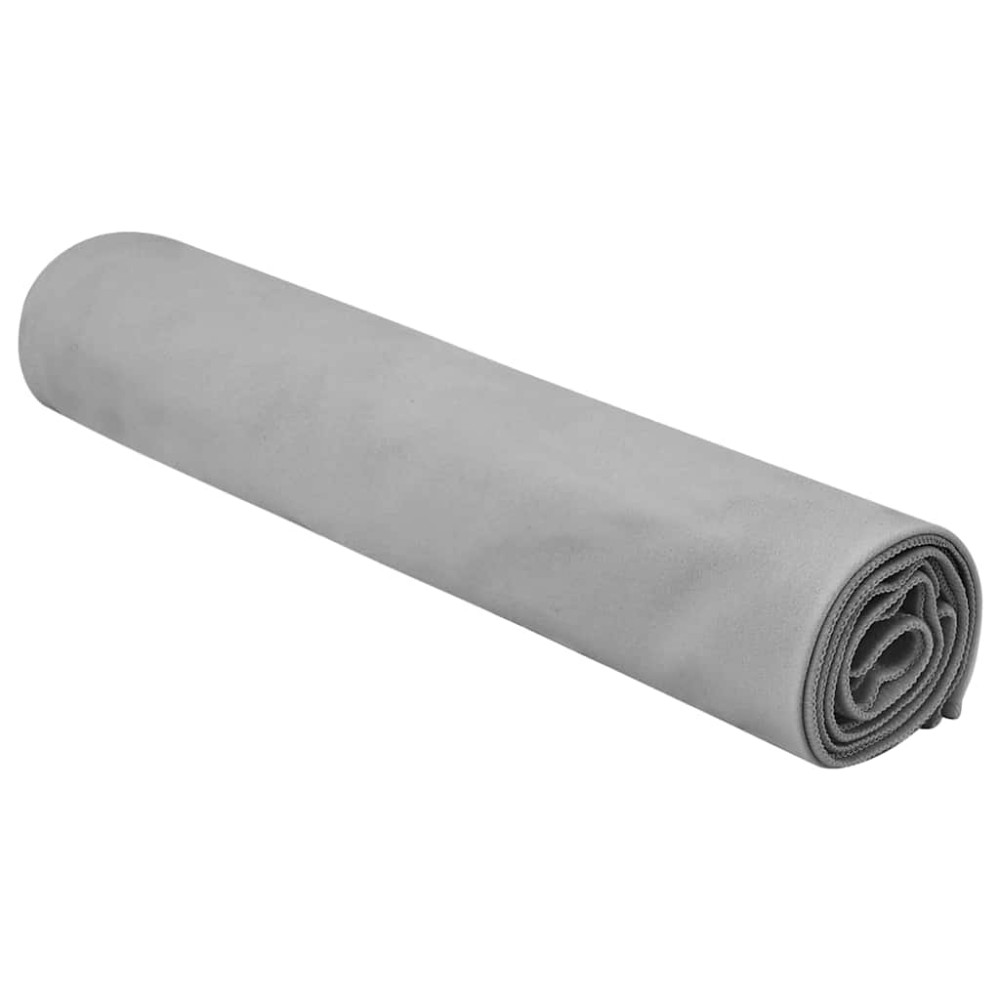 Produktbild för Sporthanddukar 2 pcs Mörkgrå 140 x 70 cm Polyester och polyamid