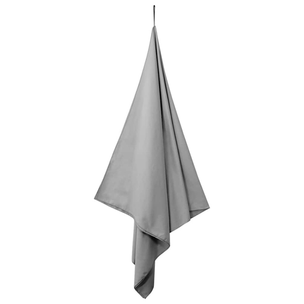 Produktbild för Sporthanddukar 2 pcs Mörkgrå 90 x 180 cm Polyester och polyamid