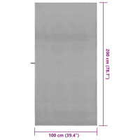 Produktbild för Sporthanddukar 2 pcs Mörkgrå 200 x 100 cm