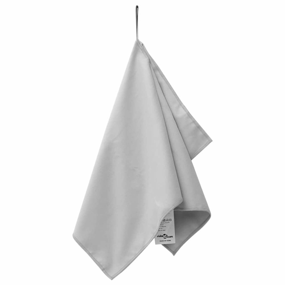 Produktbild för Sporthanddukar 2 pcs Grå 50 x 30 cm Polyester och polyamid
