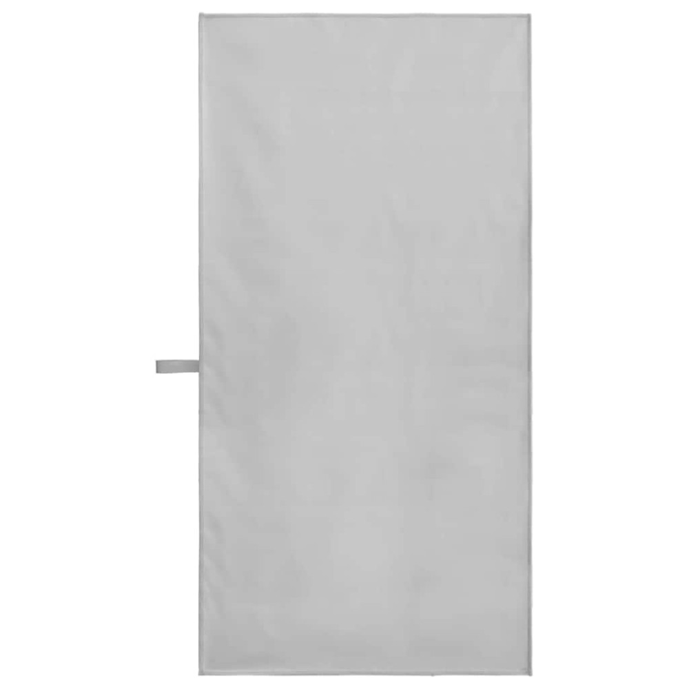 Produktbild för Sporthanddukar 2 pcs Grå 100 x 50 cm Polyester och polyamid