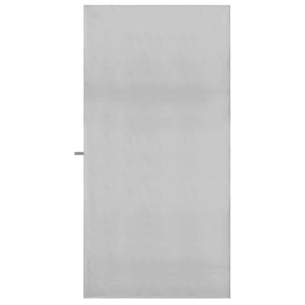 Produktbild för Sporthanddukar 2 pcs Grå 180 x 90 cm Polyester och polyamid