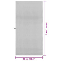 Produktbild för Sporthanddukar 2 pcs Grå 180 x 90 cm Polyester och polyamid