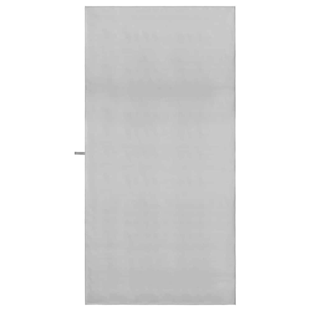 Produktbild för Sporthanddukar 2 pcs Grå 200 x 100 cm Polyester och polyamid