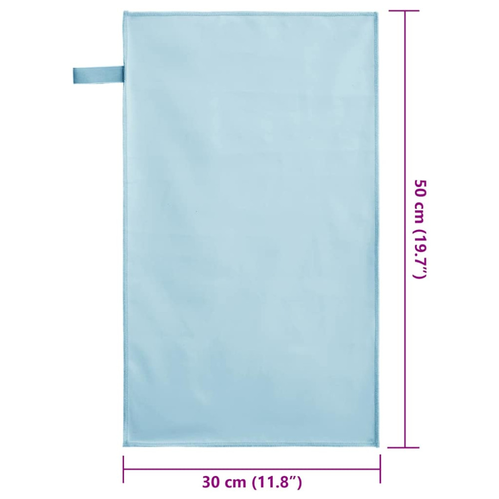 Produktbild för Sporthanddukar 2 pcs Blå 50 x 30 cm Polyester och polyamid