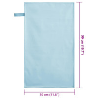 Produktbild för Sporthanddukar 2 pcs Blå 50 x 30 cm Polyester och polyamid
