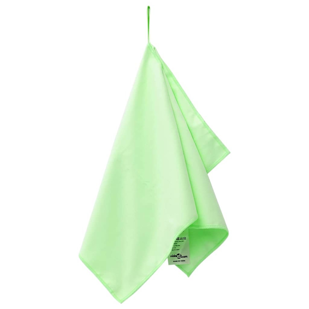 Produktbild för Sporthanddukar 2 pcs Grön 50 x 30 cm Polyester och polyamid