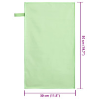 Produktbild för Sporthanddukar 2 pcs Grön 50 x 30 cm Polyester och polyamid