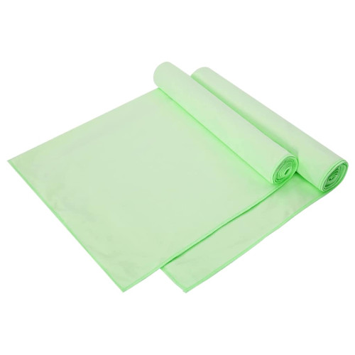 vidaXL Sporthanddukar 2 pcs Grön 140 x 70 cm