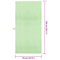 Produktbild för Sporthanddukar 2 pcs Grön 140 x 70 cm