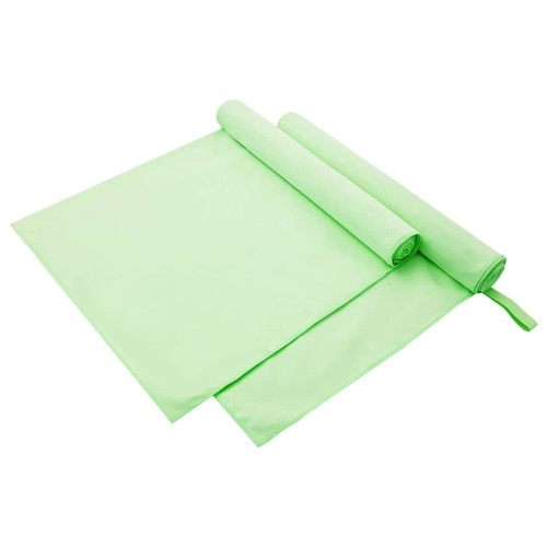 vidaXL Sporthanddukar 2 pcs Grön 180 x 90 cm Polyester och polyamid