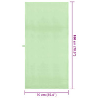 Produktbild för Sporthanddukar 2 pcs Grön 180 x 90 cm Polyester och polyamid