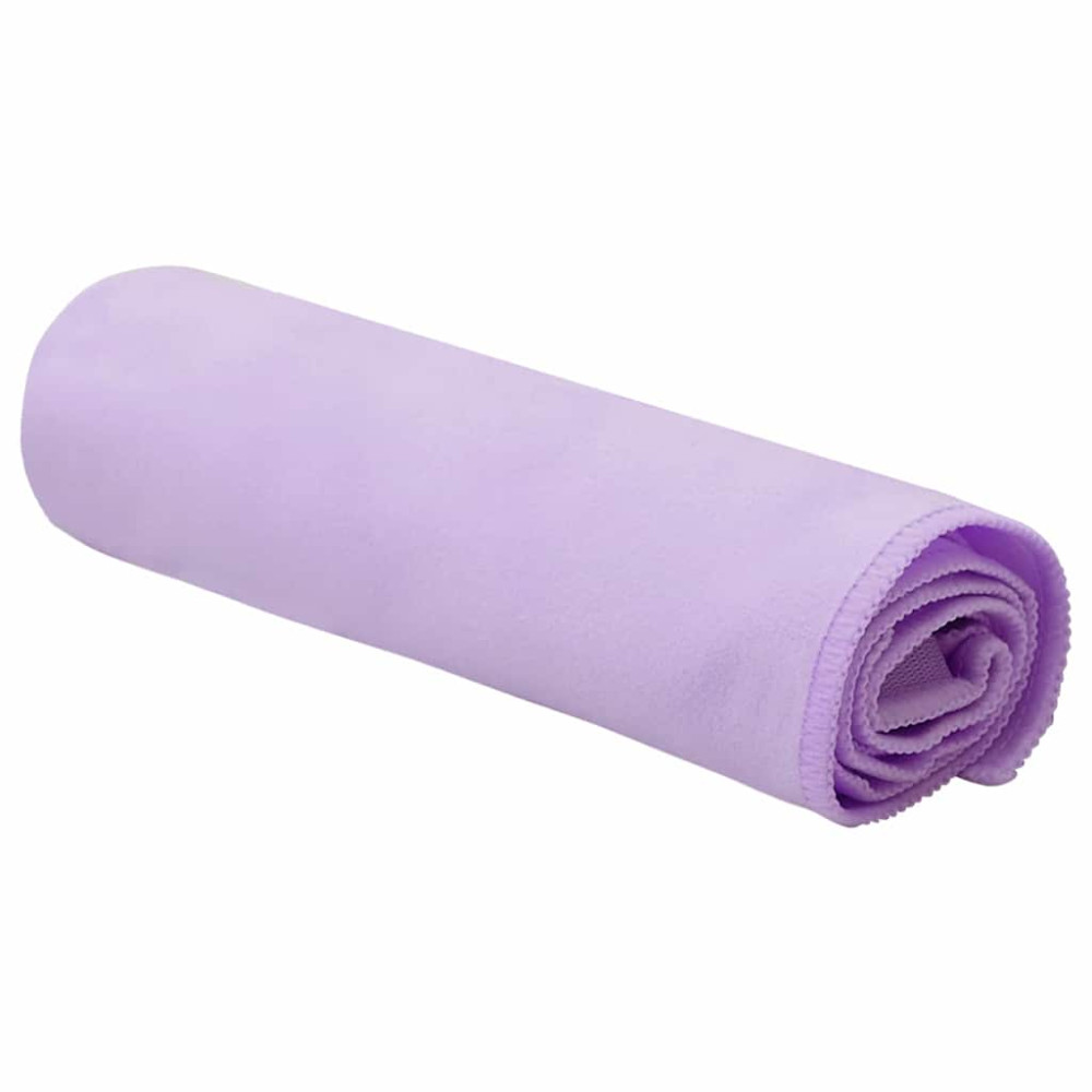 Produktbild för Sporthanddukar 2 pcs Lila 50 x 30 cm Polyester och polyamid
