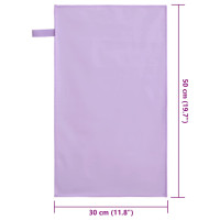 Produktbild för Sporthanddukar 2 pcs Lila 50 x 30 cm Polyester och polyamid