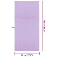 Produktbild för Sporthanddukar 2 pcs Lila 140 x 70 cm Polyester och polyamid