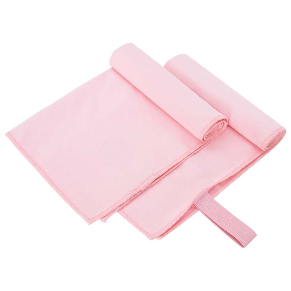 Produktbild för Sporthanddukar 2 pcs Rosa 50 x 30 cm Polyester och polyamid