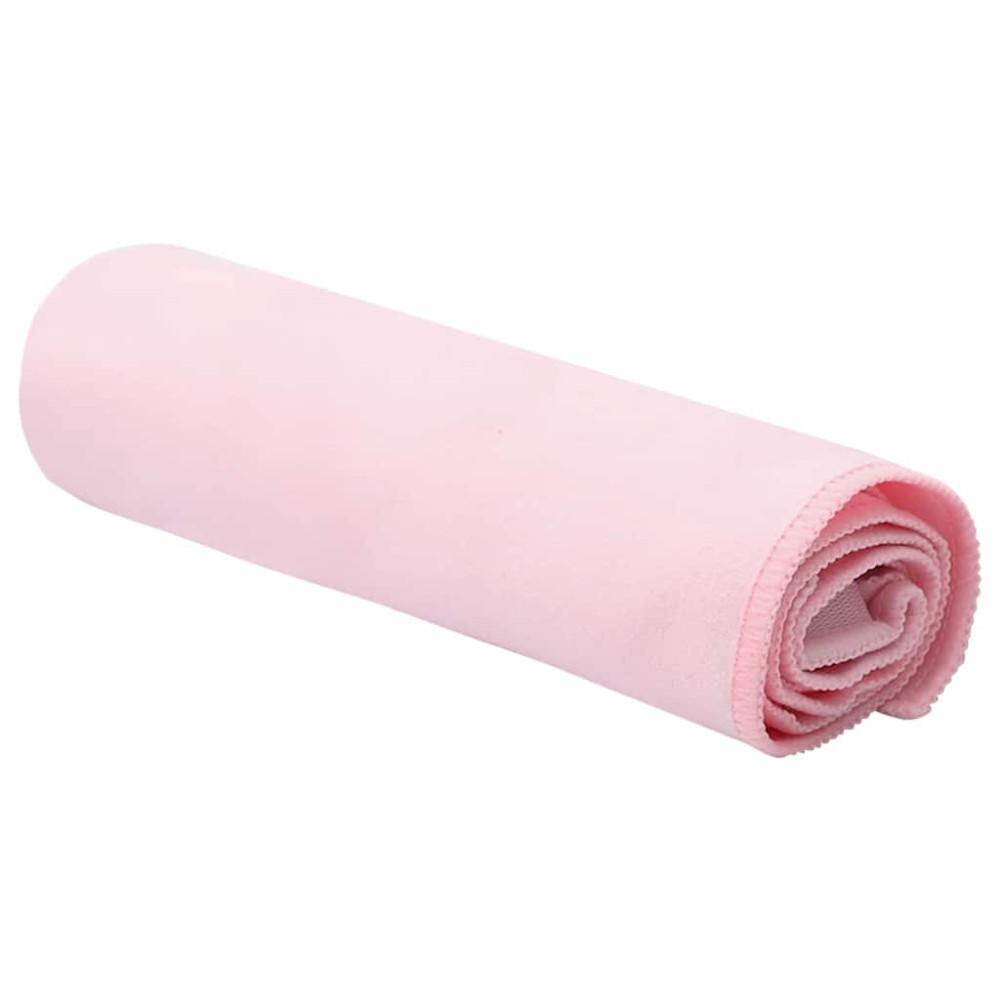 Produktbild för Sporthanddukar 2 pcs Rosa 50 x 30 cm Polyester och polyamid