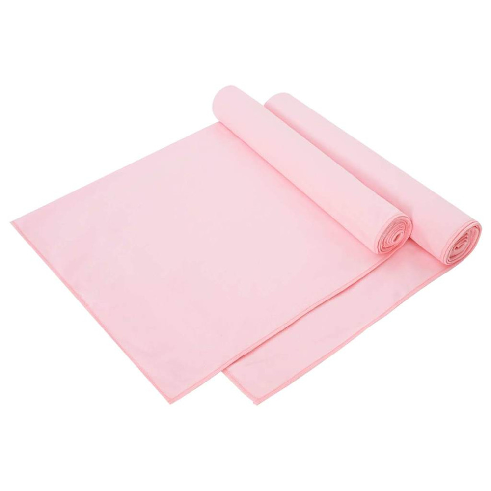 Produktbild för Sporthanddukar 2 pcs Rosa 140 x 70 cm Polyester och polyamid