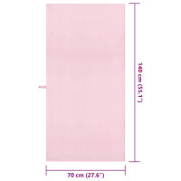 Produktbild för Sporthanddukar 2 pcs Rosa 140 x 70 cm Polyester och polyamid