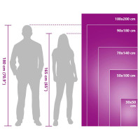 Produktbild för Sporthanddukar 2 pcs Rosa 140 x 70 cm Polyester och polyamid