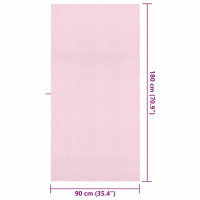 Produktbild för Sporthanddukar 2 pcs Rosa 180 x 90 cm Polyester och polyamid
