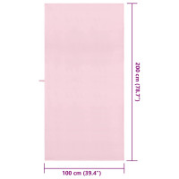 Produktbild för Sporthanddukar 2 pcs Rosa 200 x 100 cm Polyester och polyamid
