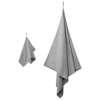 Produktbild för Sporthandduk Set 2 pcs Mörkgrå tyg