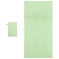 Produktbild för Sporthandduk Set 2 pcs Grön tyg