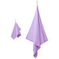 Produktbild för Sporthandduk Set 2 pcs Lila tyg