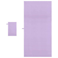Produktbild för Sporthandduk Set 2 pcs Lila tyg