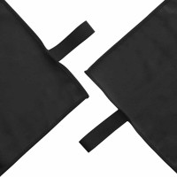 Produktbild för Sporthandduk Set 3 pcs Svart Polyester och polyamid