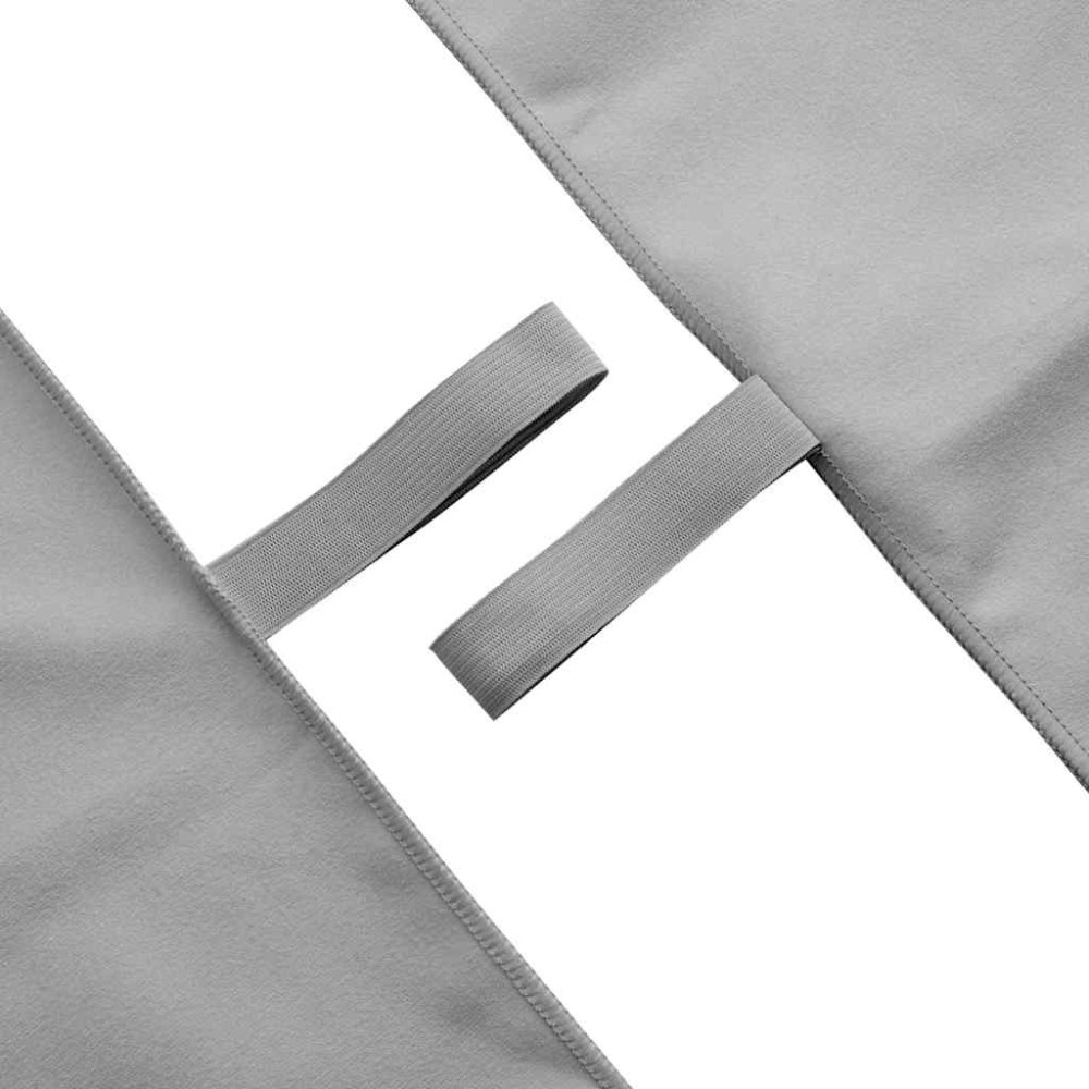 Produktbild för Sporthandduk Set 3 pcs Mörkgrå Polyester och polyamid