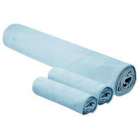 Produktbild för Sporthandduk Set 3 pcs Blå Polyester och polyamid