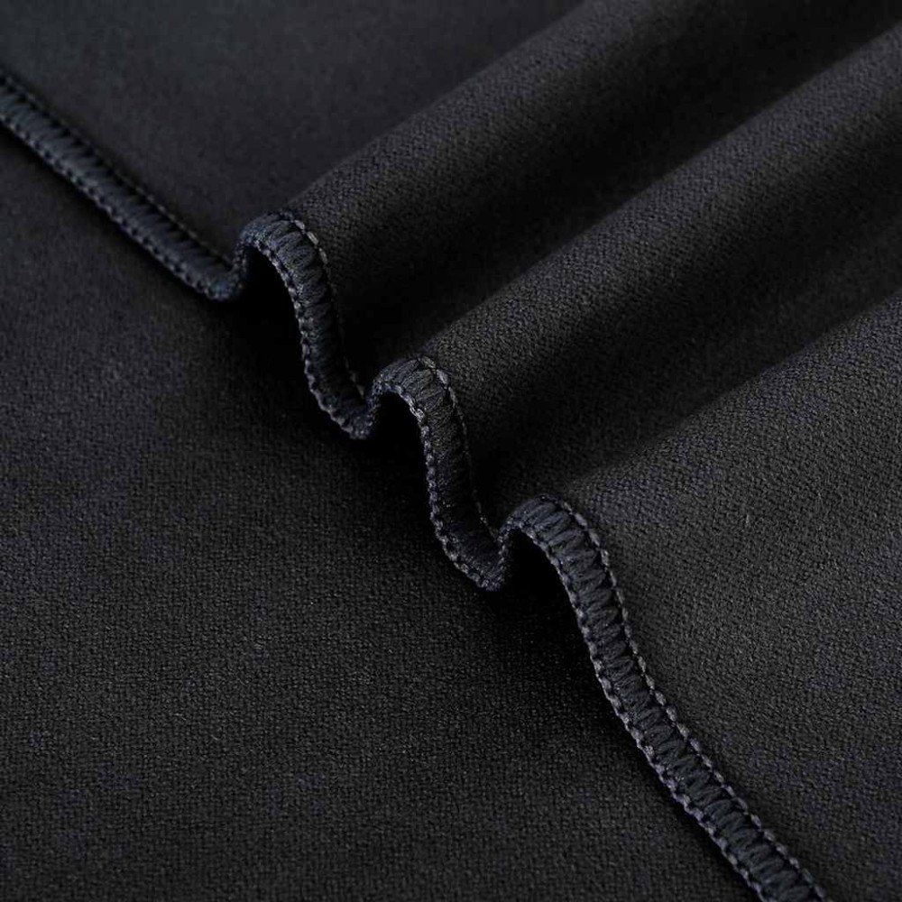 Produktbild för Utomhus Stols Handdukar 2 pcs Svart 130 x 60 cm