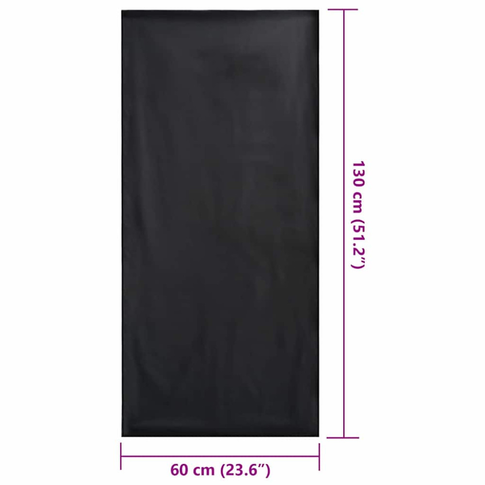 Produktbild för Utomhus Stols Handdukar 2 pcs Svart 130 x 60 cm
