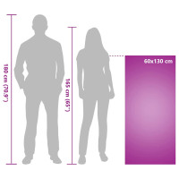 Produktbild för Utomhus Stols Handdukar 2 pcs Svart 130 x 60 cm